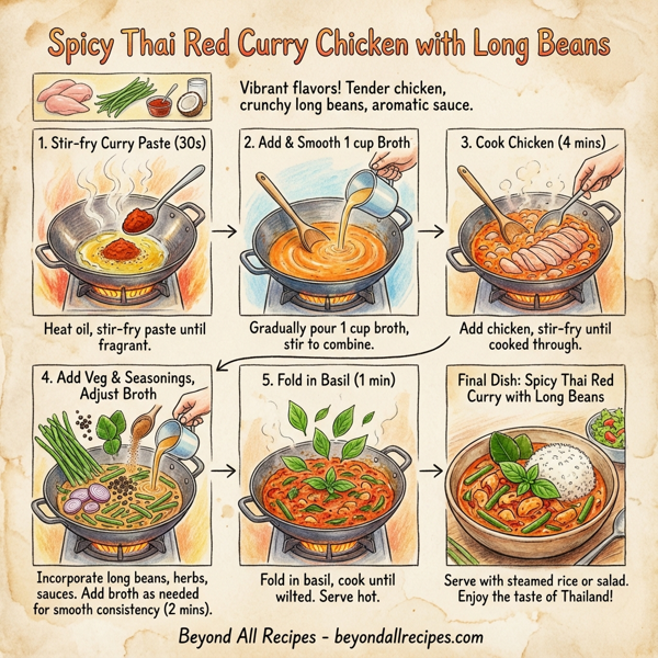 Spicy Thai Red Curry Chicken with Long Beans instructions