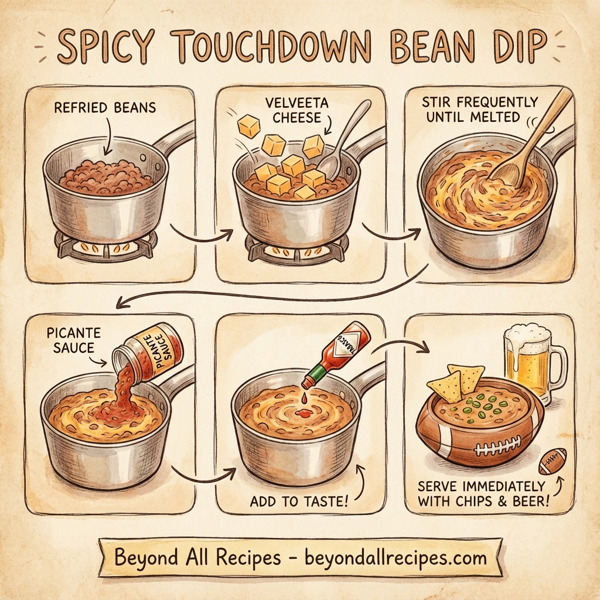 Spicy Touchdown Bean Dip instructions