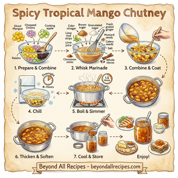 Spicy Tropical Mango Chutney instructions