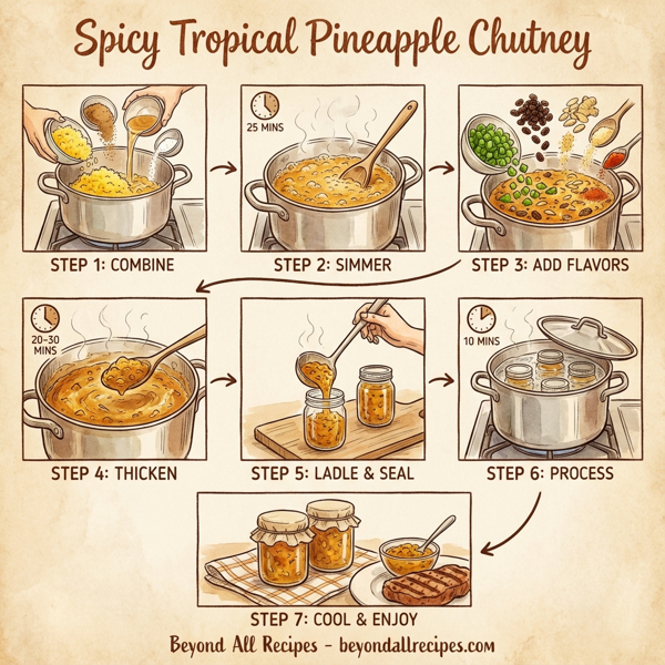 Spicy Tropical Pineapple Chutney instructions