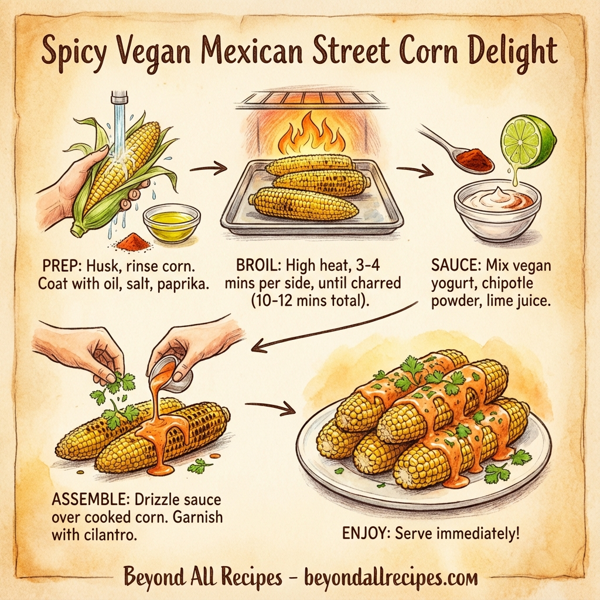 Spicy Vegan Mexican Street Corn Delight instructions