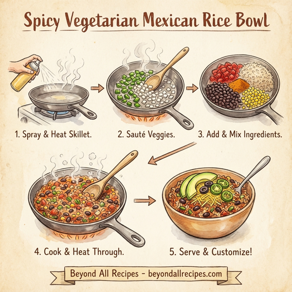 Spicy Vegetarian Mexican Rice Bowl instructions
