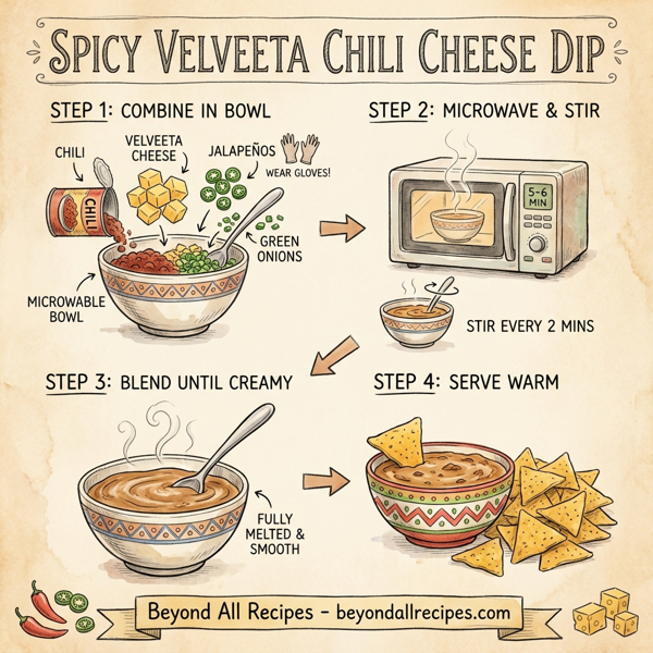 Spicy Velveeta Chili Cheese Dip instructions
