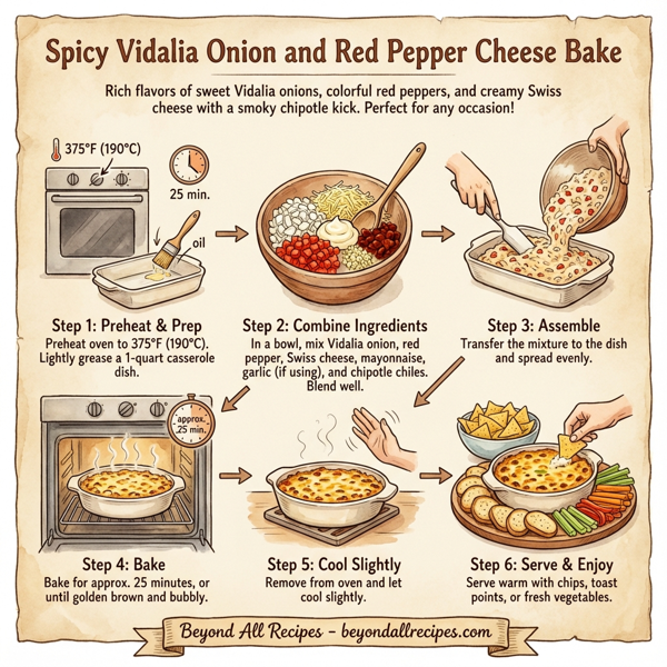 Spicy Vidalia Onion and Red Pepper Cheese Bake instructions