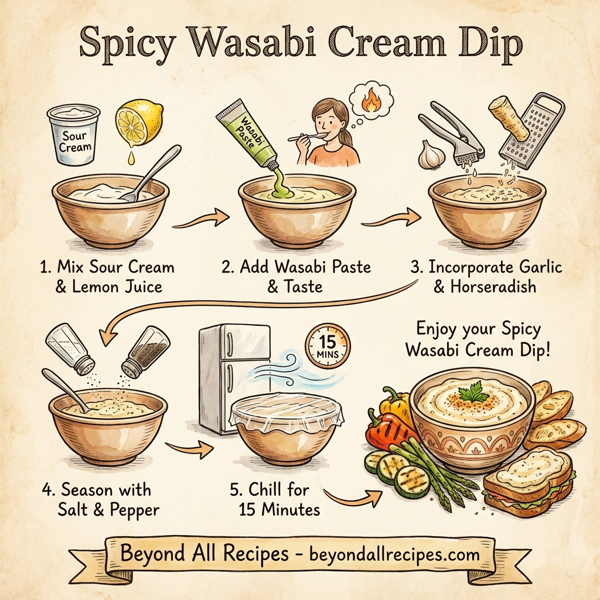 Spicy Wasabi Cream Dip instructions