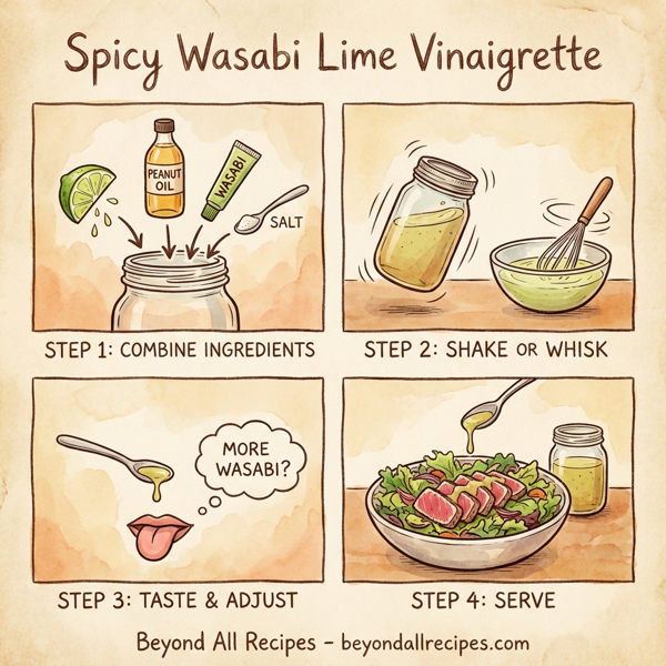 Spicy Wasabi Lime Vinaigrette instructions