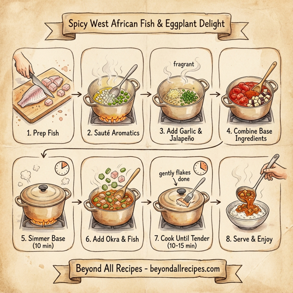 Spicy West African Fish & Eggplant Delight instructions