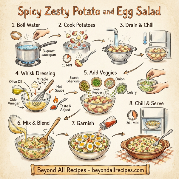 Spicy Zesty Potato and Egg Salad instructions