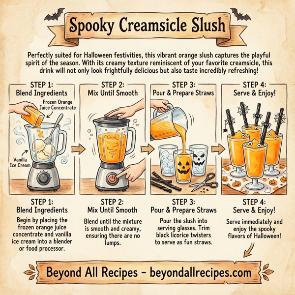 Spooky Creamsicle Slush instructions