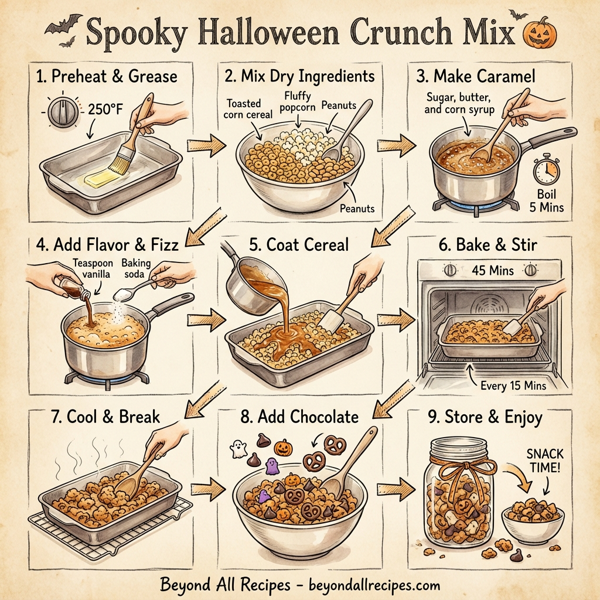 Spooky Halloween Crunch Mix instructions