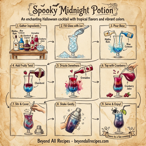Spooky Midnight Potion instructions