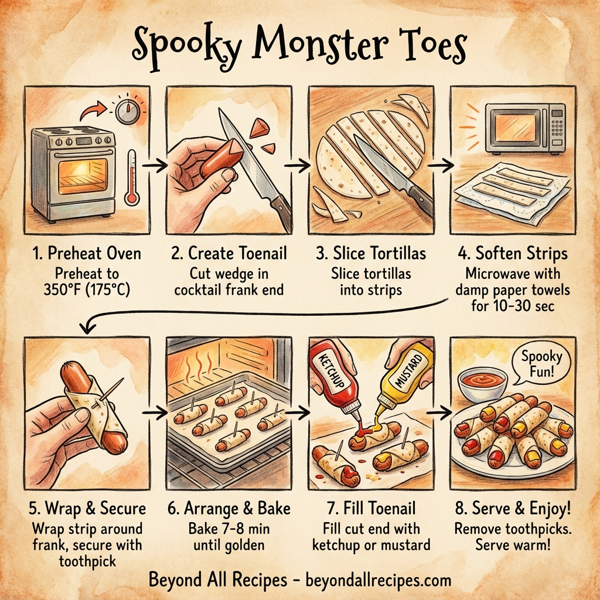 Spooky Monster Toes instructions