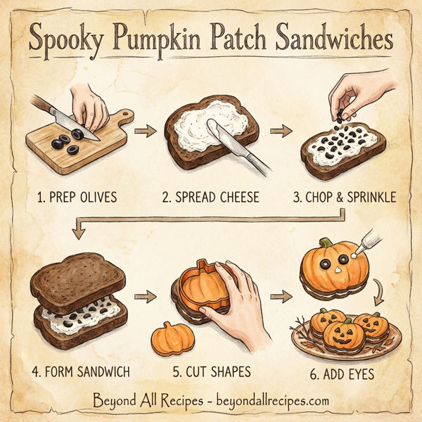 Spooky Pumpkin Patch Sandwiches instructions