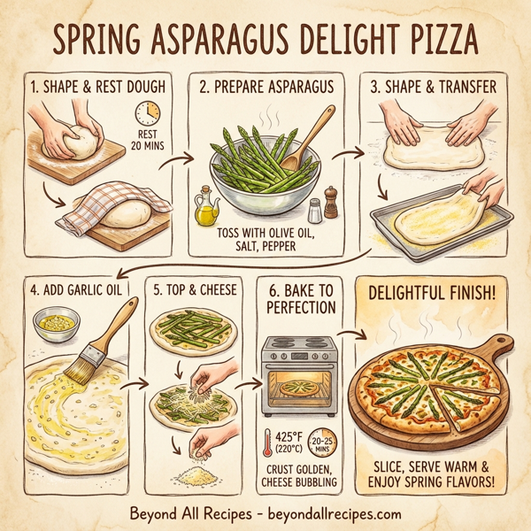 Spring Asparagus Delight Pizza instructions