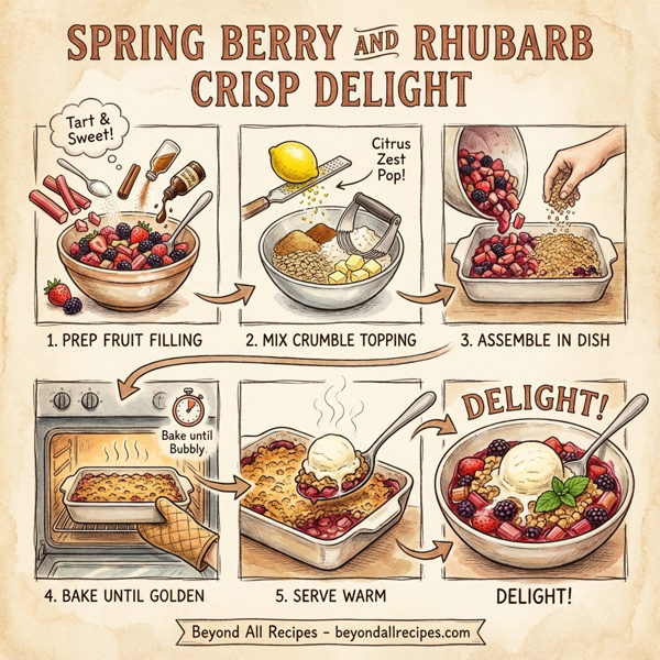 Spring Berry and Rhubarb Crisp Delight instructions