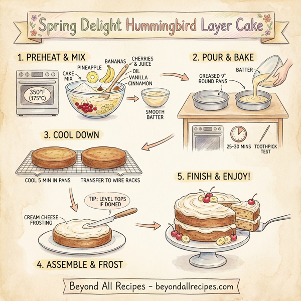 Spring Delight Hummingbird Layer Cake instructions
