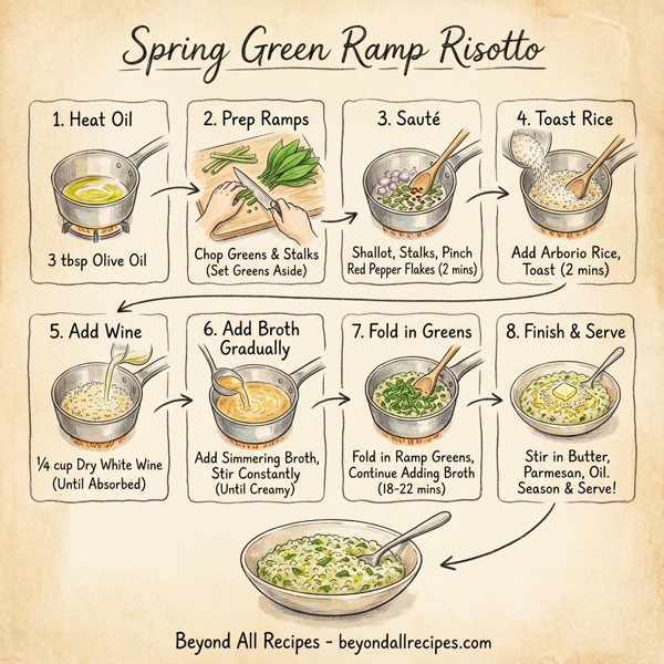 Spring Green Ramp Risotto instructions