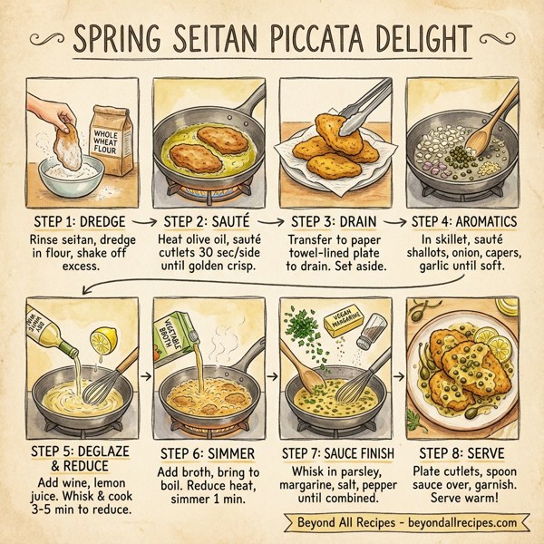 Spring Seitan Piccata Delight instructions