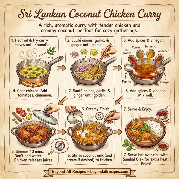 Sri Lankan Coconut Chicken Curry instructions