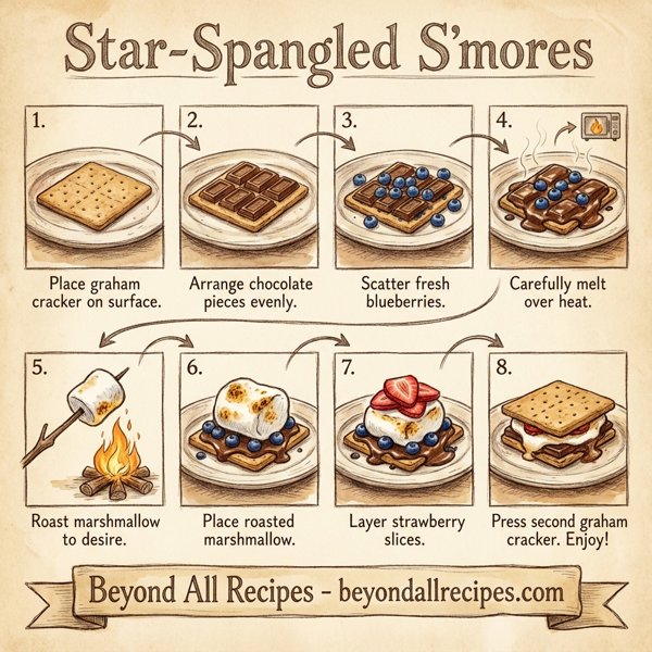 Star-Spangled S'mores instructions