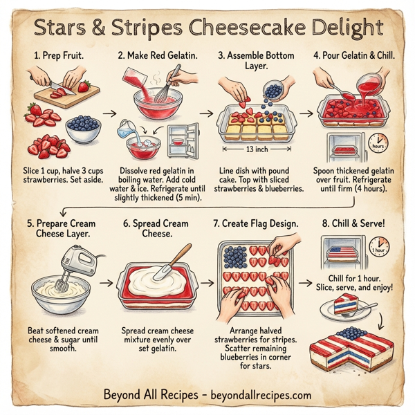 Stars & Stripes Cheesecake Delight instructions