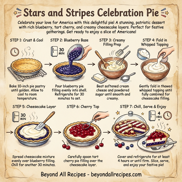 Stars and Stripes Celebration Pie instructions