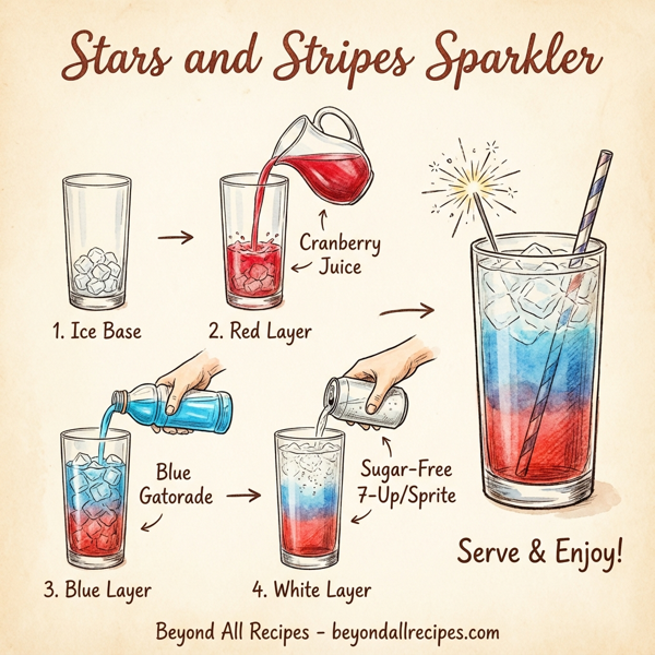 Stars and Stripes Sparkler instructions