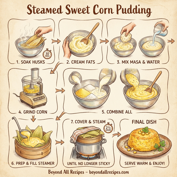 Steamed Sweet Corn Pudding instructions