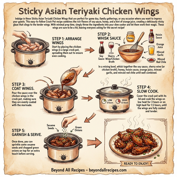 Sticky Asian Teriyaki Chicken Wings instructions