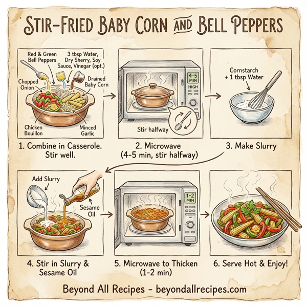 Stir-Fried Baby Corn and Bell Peppers instructions