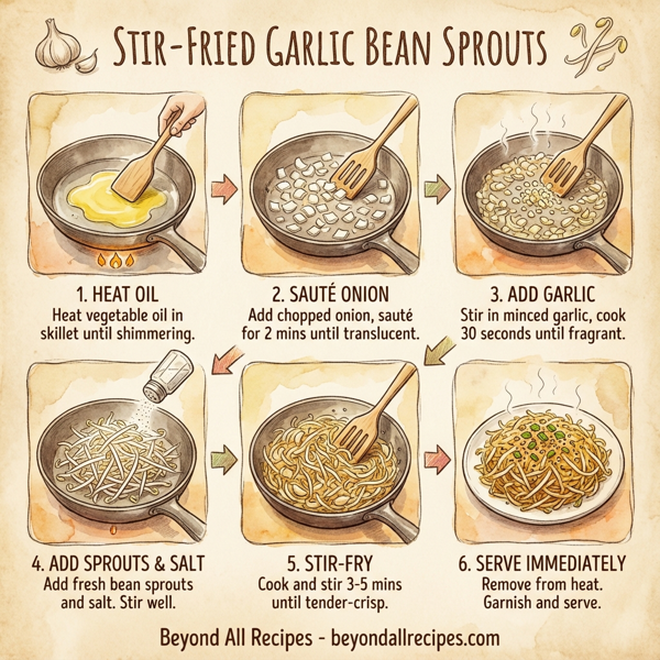 Stir-Fried Garlic Bean Sprouts instructions
