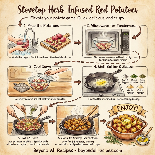 Stovetop Herb-Infused Red Potatoes instructions