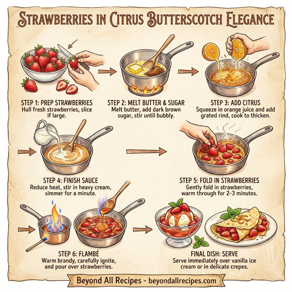 Strawberries in Citrus Butterscotch Elegance instructions