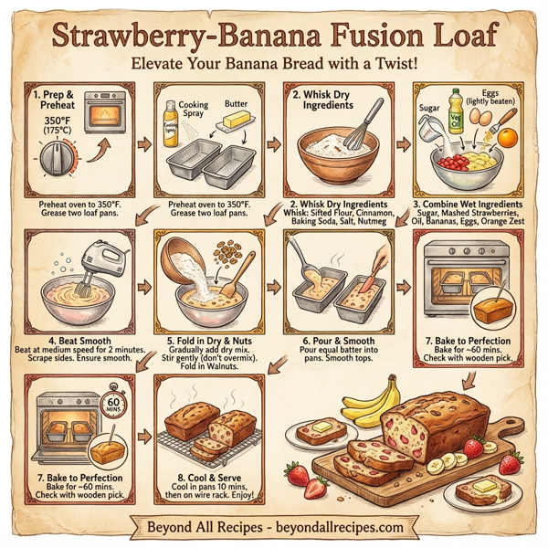 Strawberry-Banana Fusion Loaf instructions