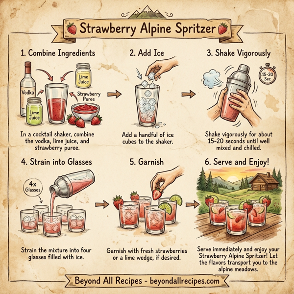 Strawberry Alpine Spritzer instructions