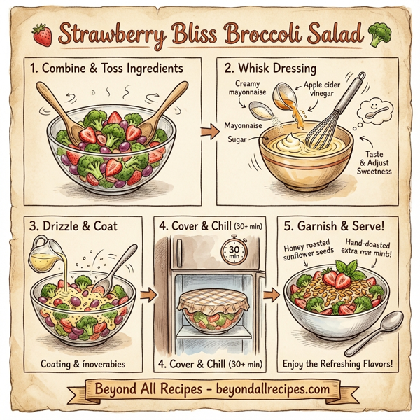Strawberry Bliss Broccoli Salad instructions