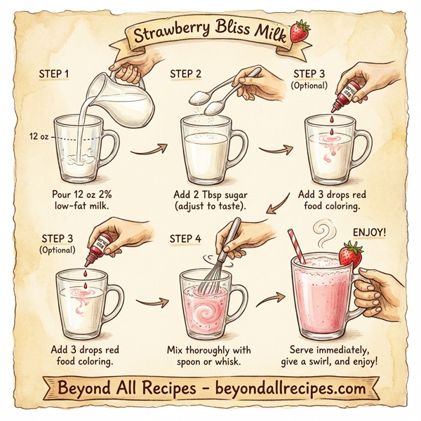 Strawberry Bliss Milk instructions