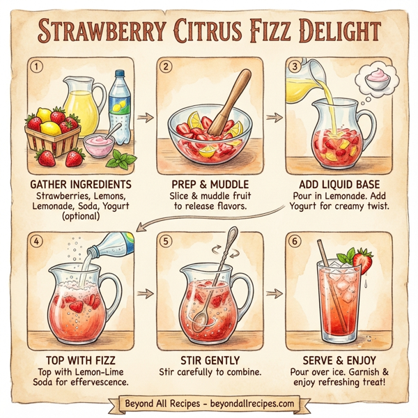 Strawberry Citrus Fizz Delight instructions