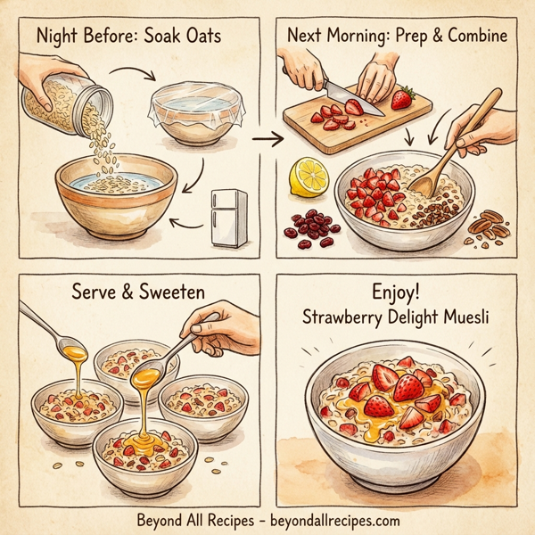 Strawberry Delight Overnight Muesli instructions