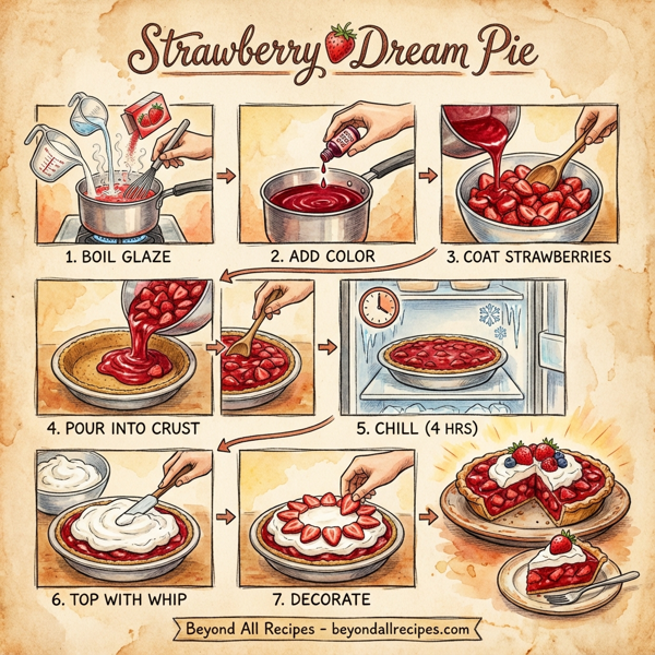 Strawberry Dream Pie instructions