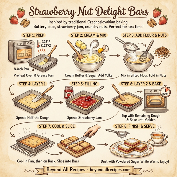 Strawberry Nut Delight Bars instructions