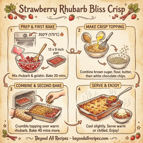 Strawberry Rhubarb Bliss Crisp instructions