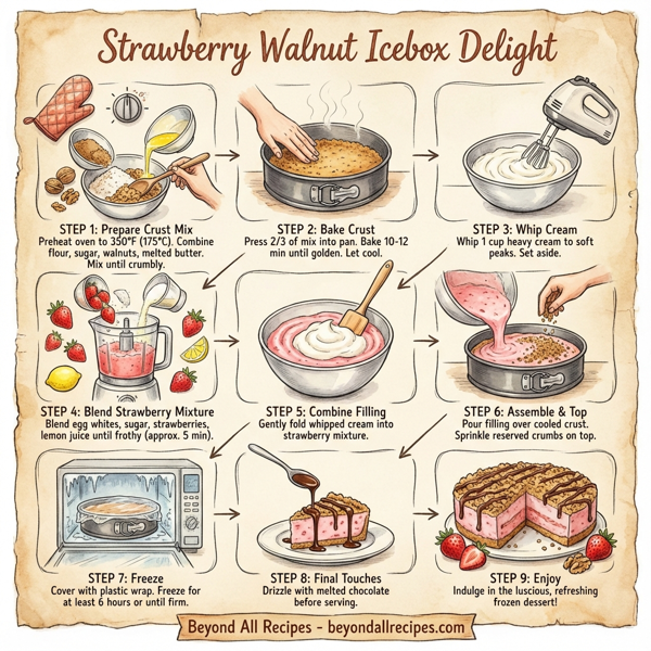 Strawberry Walnut Icebox Delight instructions
