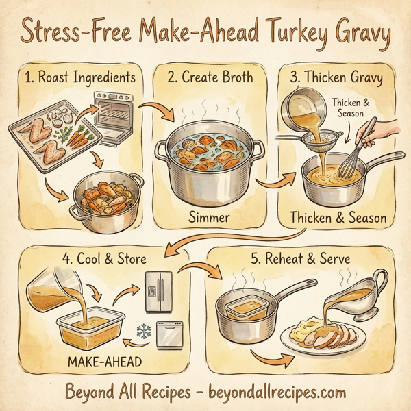 Stress-Free Make-Ahead Turkey Gravy instructions