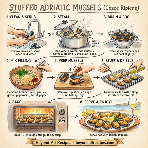Stuffed Adriatic Mussels instructions