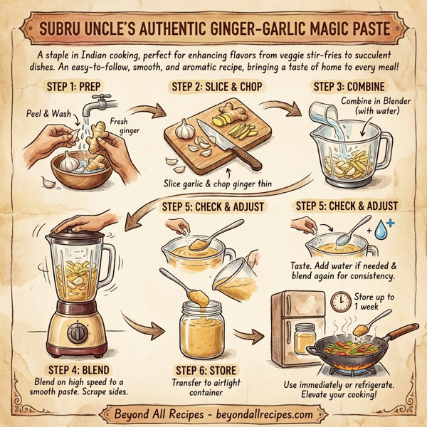Subru Uncle’s Authentic Ginger-Garlic Magic Paste instructions