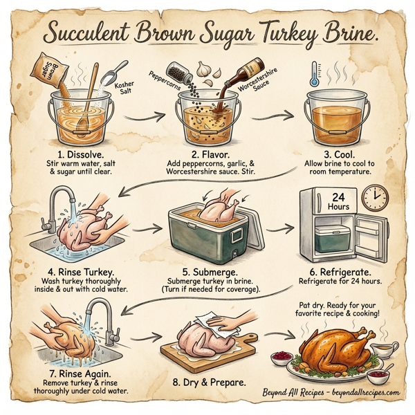 Succulent Brown Sugar Turkey Brine instructions