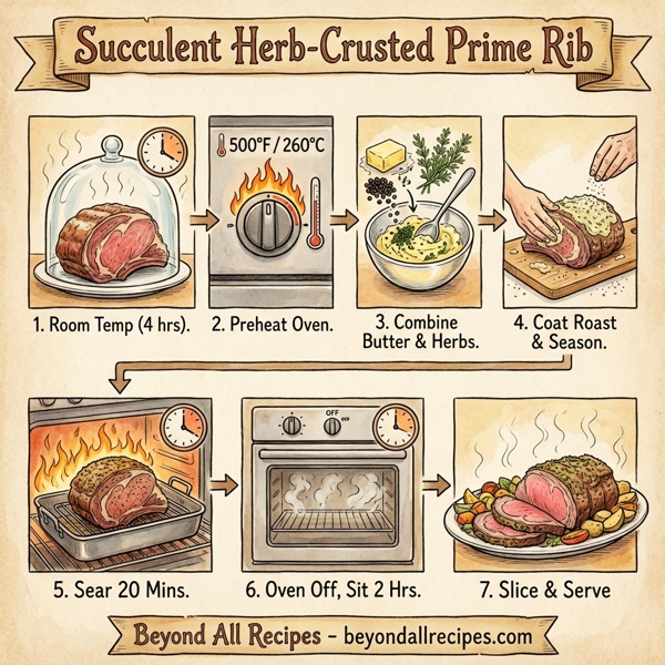 Succulent Herb-Crusted Prime Rib instructions
