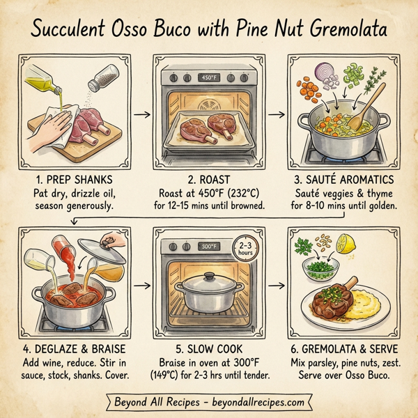 Succulent Osso Buco with Pine Nut Gremolata instructions
