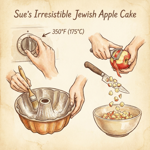 Sue's Irresistible Jewish Apple Cake instructions